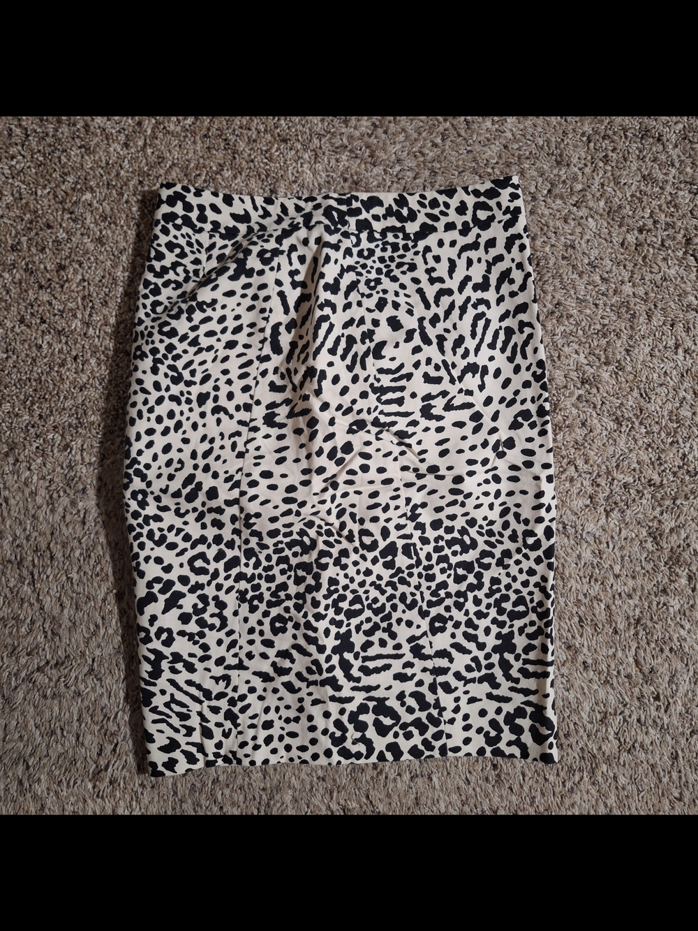 LOFT Ann Taylor Cheetah Leopard Animal Print Pencil Skirt Lined - Size 0